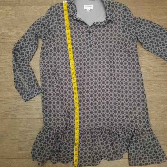 FRANK & OAK Printed Polo Long Sleeve Printed Dress - Picture 11 of 11